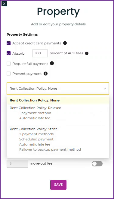 Rent Collection Policy