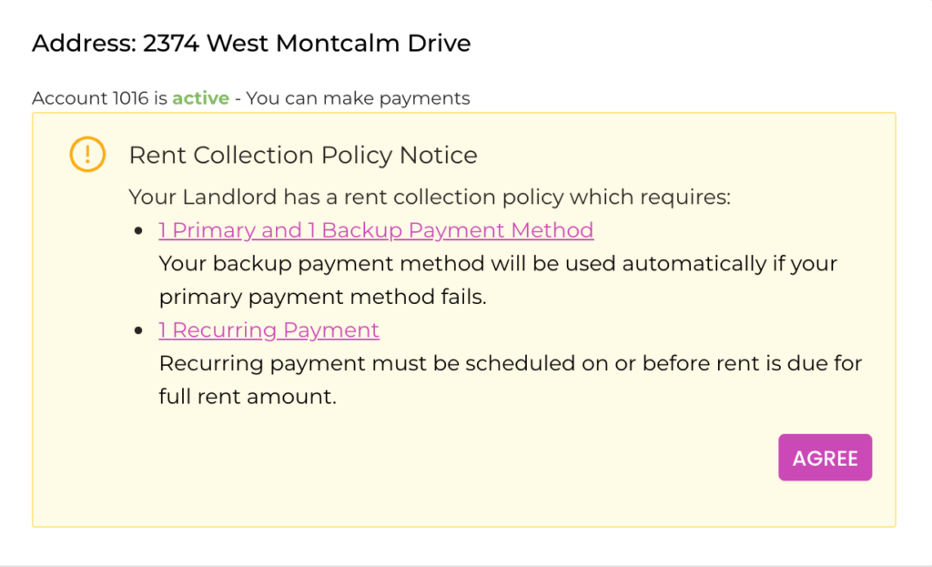 Rent Collection Policy