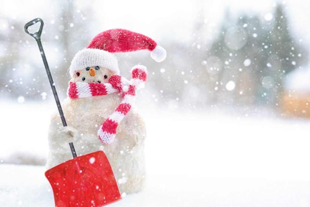 filling rentals during the holiday season, Snow removal notice, snow removal policy