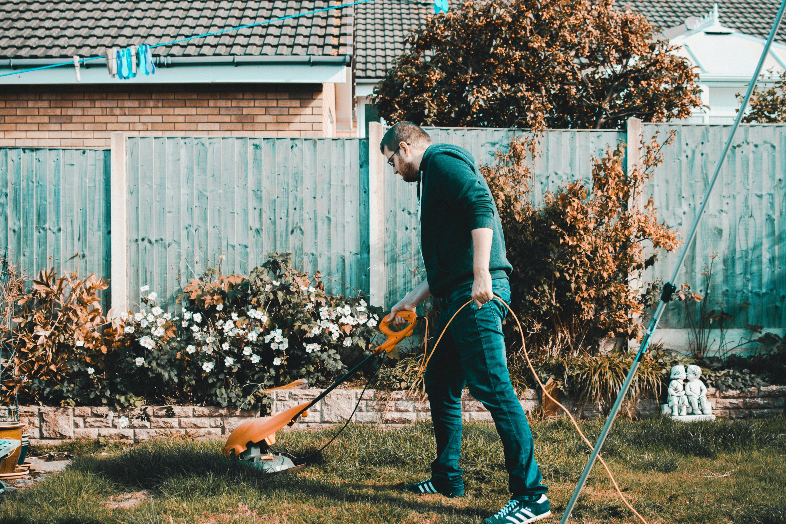 Lawn maintenance on a rental property