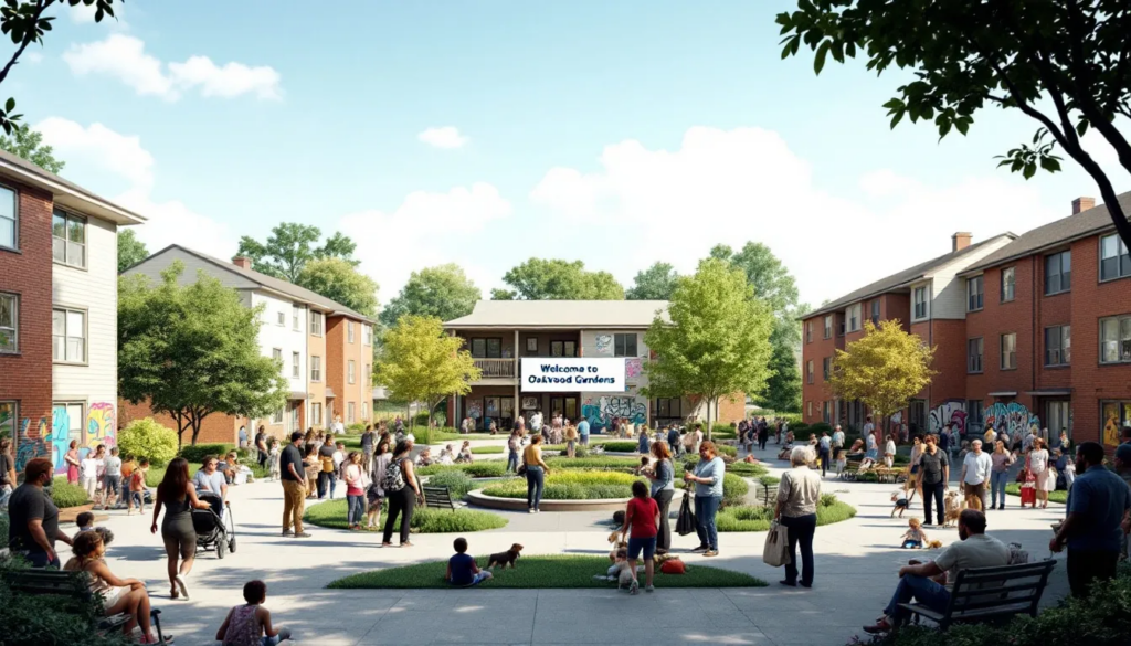 An overview of Section 8 rental housing, showcasing a diverse community.